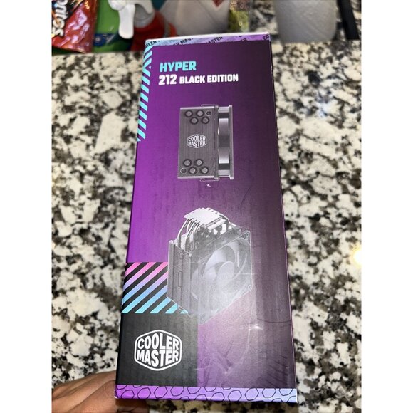 Cooler Master Hyper 212 Black Edition RGB 120mm CPU Cooling Fan New In Box OB.48 - Picture 2 of 7